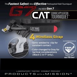 Tested Best Products Tactical Gear - Only buy your medical supplies from an authorized dealer. Plenty of knock offs out there. NAR Gen 7 CAT TQ's at TBP.