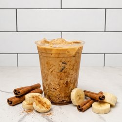 Ban-Chata Latte. Horchata and banana latte. Add banana cold foam for that extra banana kick!