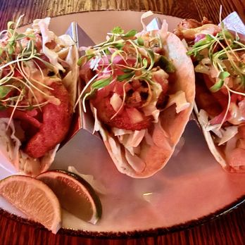 Morgan Wallen's This Bar - Shrimp Tacos - Flour tortilla, grilled blackened shrimp, crisp cabbage salad, sriracha mayo, pico de gallo - Cocktail Bars Near Me - Nashville, Tennessee Morgan Wallen's This Bar - Shrimp Tacos - Flour tortilla, grilled blackened shrimp, crisp cabbage salad, sriracha mayo, pico de gallo - Cocktail Bars Near Me - Nashville, Tennessee