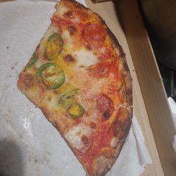 Pepperoni& jalapeno pizza was too full to finish