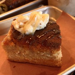 Corn bread with honey butter
