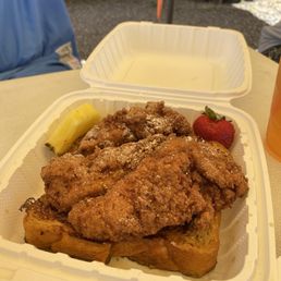 Pecan Crusted Chicken W/ French Toast