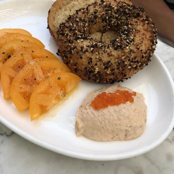 Redbird - Everything bagel... with the very fresh tomato & cream cheese is so yummy! - New American Near Me - Los Angeles, California Redbird - Everything bagel... with the very fresh tomato & cream cheese is so yummy! - New American Near Me - Los Angeles, California