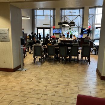 Hampton Inn & Suites Newark-Harrison-Riverwalk - Eating area for breakfast - Hotels Near Me - Harrison, New Jersey Hampton Inn & Suites Newark-Harrison-Riverwalk - Eating area for breakfast - Hotels Near Me - Harrison, New Jersey