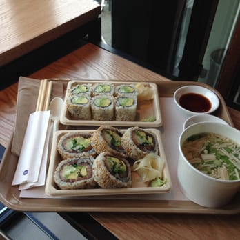 Silver Rice - avocado cucumber roll, salmon kombu roll, miso soup. - Japanese Near Me - Brooklyn, New York Silver Rice - avocado cucumber roll, salmon kombu roll, miso soup. - Japanese Near Me - Brooklyn, New York