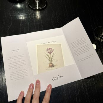 Azafran - Menu with postcard - Argentine Near Me - Mendoza, M Azafran - Menu with postcard - Argentine Near Me - Mendoza, M