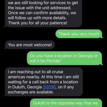 Cruise America - The way I was treated regarding the faulty equipment and safety of my family! - RV Rental Near Me Cruise America - The way I was treated regarding the faulty equipment and safety of my family! - RV Rental Near Me