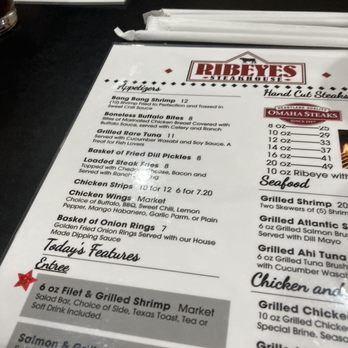 Ribeyes Steakhouse - Menu - Steakhouses Near Me - Henderson, North Carolina Ribeyes Steakhouse - Menu - Steakhouses Near Me - Henderson, North Carolina