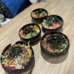 Family poke dinner
