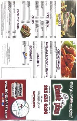 Menu photo 4 Ronnie Pizza West Haven, CT Menu photo 4 Ronnie Pizza West Haven, CT