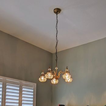 KCD Electric - New chandelier, assembled and installed by KCD. - Electricians Near Me