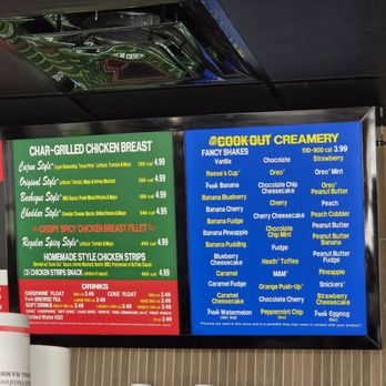 Cook Out - Menu - Fast Food Near Me - Tampa, Florida Cook Out - Menu - Fast Food Near Me - Tampa, Florida