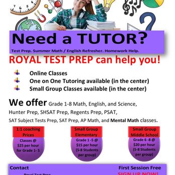 Royal Test Prep - Royal Test Prep Flyer - English - Test Preparation Near Me Royal Test Prep - Royal Test Prep Flyer - English - Test Preparation Near Me