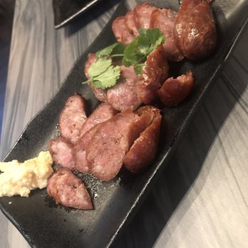 19 GOLD - Garlic Taiwanese sausage from happy hour menu - Taiwanese Near Me - Seattle, Washington 19 GOLD - Garlic Taiwanese sausage from happy hour menu - Taiwanese Near Me - Seattle, Washington