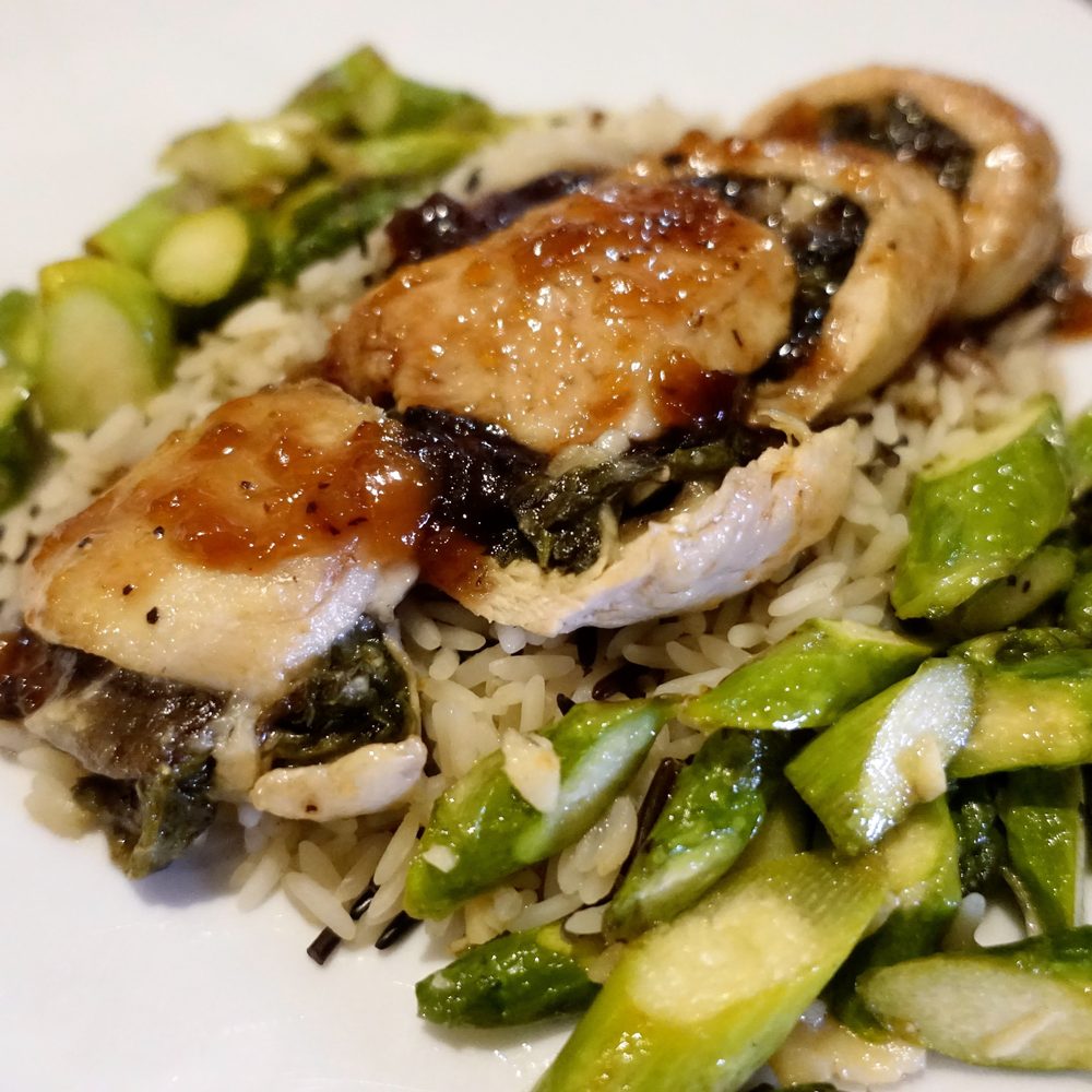 Chicken roulade. A solid offering. Chicken roulade. A solid offering.