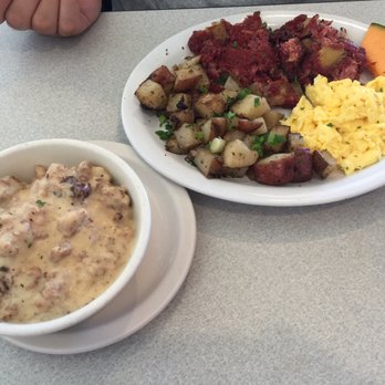 Nancy's Cafe - Corned Beef Hash with biscuit and gravy! - Breakfast & Brunch Near Me - Auburn, California