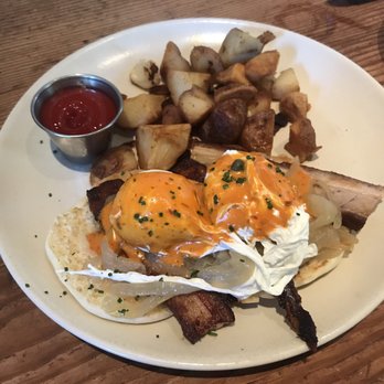 Finch & Fork - Pork belly benedict - New American Near Me - Santa Barbara, California
