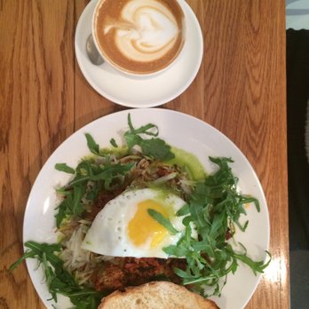 Copa Vida - Latte & Chorizo Egg Hash for a lazy Saturday morning. - New American Near Me - Pasadena, California