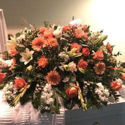 Blessin's N Blooms - Custom Casket Spray (You select colors)
