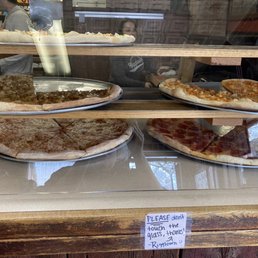 Pizza on display Pizza on display