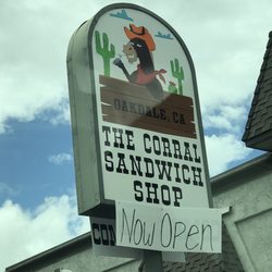 Sign for the new Sandwich Shop