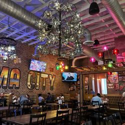 Los Rancheros Mexican Restaurant - Ambiance and beautiful light fixtures to admire