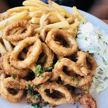 Brophy Bros - Calamari n fries n slaw - Seafood Near Me - Santa Barbara, California
