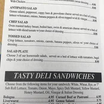 Calabash Deli - Menu June 2018 - Delis Near Me - Calabash, North Carolina