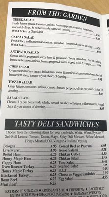 Menu photo 1 Calabash Deli Calabash, NC