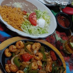 Rey Azteca - Shrimp fajitas