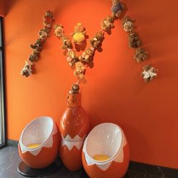Inside decor - egg seats