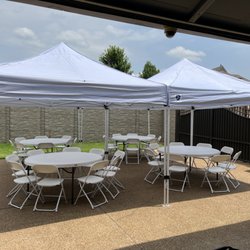 Theme Team Party Rentals - 10x10 Pop up tents. Put several of them together!