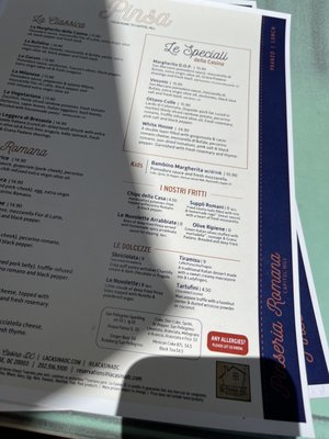 Menu photo 5 La Casina Washington, DC, DC