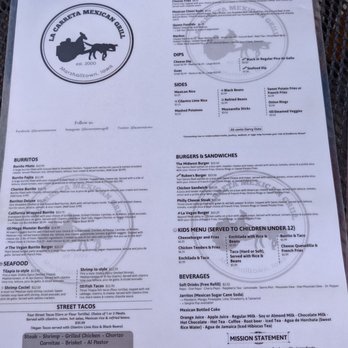 La Carreta Mexican Grill - Menu - Mexican Near Me - Marshalltown, Iowa