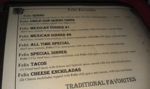 Menu photo 8 El Patio Houston, TX
