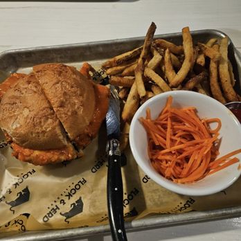 Flock & Herd Gastropub - Buffalo chicken sandwich from a year ago - Cocktail Bars Near Me - Rocky Hill, Connecticut Flock & Herd Gastropub - Buffalo chicken sandwich from a year ago - Cocktail Bars Near Me - Rocky Hill, Connecticut