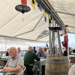 Boat dining area