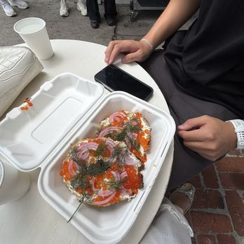 Courage Bagels - salmon roe bagel - Bagels Near Me - Los Angeles, California