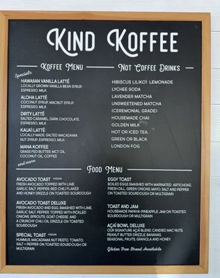 Menu photo 6 Kind Koffee Lihue, HI Menu photo 6 Kind Koffee Lihue, HI