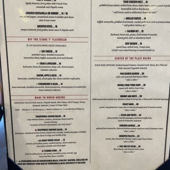 Coast Kitchen & Bar - Menu - Seafood Near Me - Tampa, Florida Coast Kitchen & Bar - Menu - Seafood Near Me - Tampa, Florida