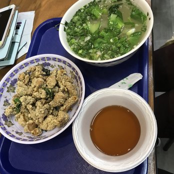 Ping's Place - Salt pepper chicken noodle with clear noodles (盐酥鸡细分） - Taiwanese Near Me - Duluth, Georgia