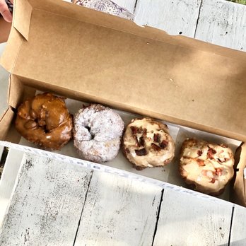 Parlor Doughnuts - Bourbon Caramel, Raspberry, Maple Bacon - Donuts Near Me - Fort Walton Beach, Florida Parlor Doughnuts - Bourbon Caramel, Raspberry, Maple Bacon - Donuts Near Me - Fort Walton Beach, Florida