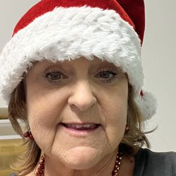 Youthful Reflections - Christmas with sagging jowls, turkey neck.