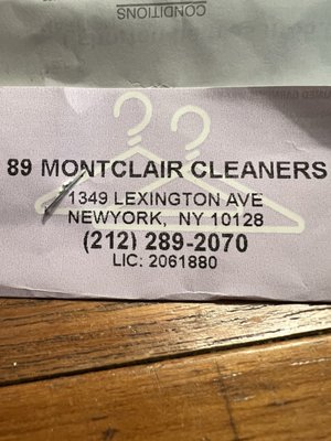 89 Montclair Cleaners