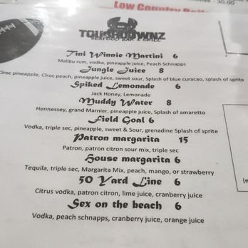 Touchdownz Seafood Bar & Grill - Drink menu - Seafood Near Me - Macon, Georgia Touchdownz Seafood Bar & Grill - Drink menu - Seafood Near Me - Macon, Georgia