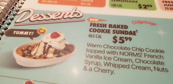 Menu photo 4 Norms Ontario, CA