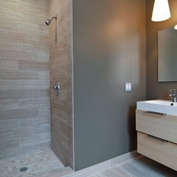 Painting & Tile - a bathroom with a walk in shower - General Contractors Near Me - Chicago, Illinois Painting & Tile - a bathroom with a walk in shower - General Contractors Near Me - Chicago, Illinois