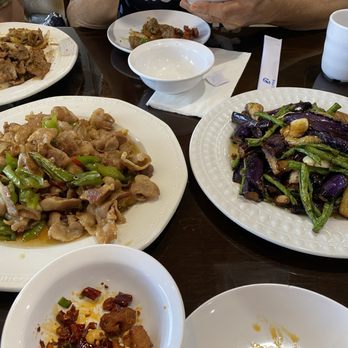 Flaming Mountain - Twice Cooked Pork Belly and Stir-fried Eggplant and Green Beans - Chinese Near Me - Tampa, Florida Flaming Mountain - Twice Cooked Pork Belly and Stir-fried Eggplant and Green Beans - Chinese Near Me - Tampa, Florida