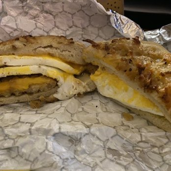 Einstein Bros. Bagels - Egg, chicken tater sandwich - Bagels Near Me - Ormond Beach, Florida Einstein Bros. Bagels - Egg, chicken tater sandwich - Bagels Near Me - Ormond Beach, Florida