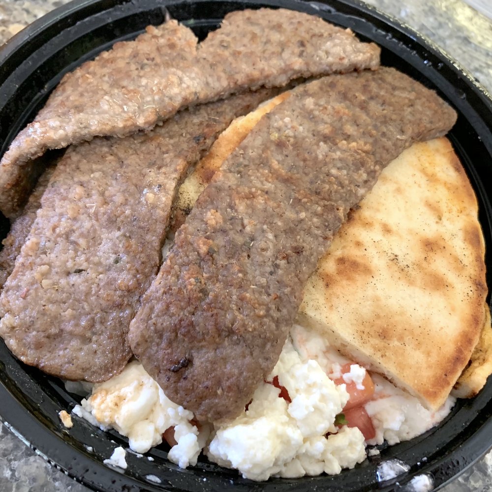 Greek On The Street - Greek Burrito Bowl - gyro meat, seasoned rice, tomato, onion, parsley, feta, pita bread and tzatziki - Food Trucks Near Me - Baltimore, Maryland Greek On The Street - Greek Burrito Bowl - gyro meat, seasoned rice, tomato, onion, parsley, feta, pita bread and tzatziki - Food Trucks Near Me - Baltimore, Maryland